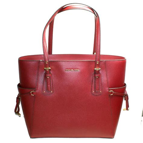 michael kors east west tote maroon|Michael Kors east west handbag.